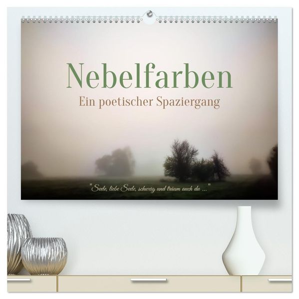 Nebelfarben. Ein poetischer Spaziergang (hochwertiger Premium Wandkalender 2027 DIN A2 quer) Kunstdruck in Hochglanz