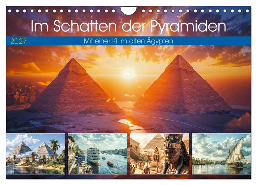 Im Schatten der Pyramiden (Wandkalender 2027 DIN A4 quer) CALVENDO Monatskalender