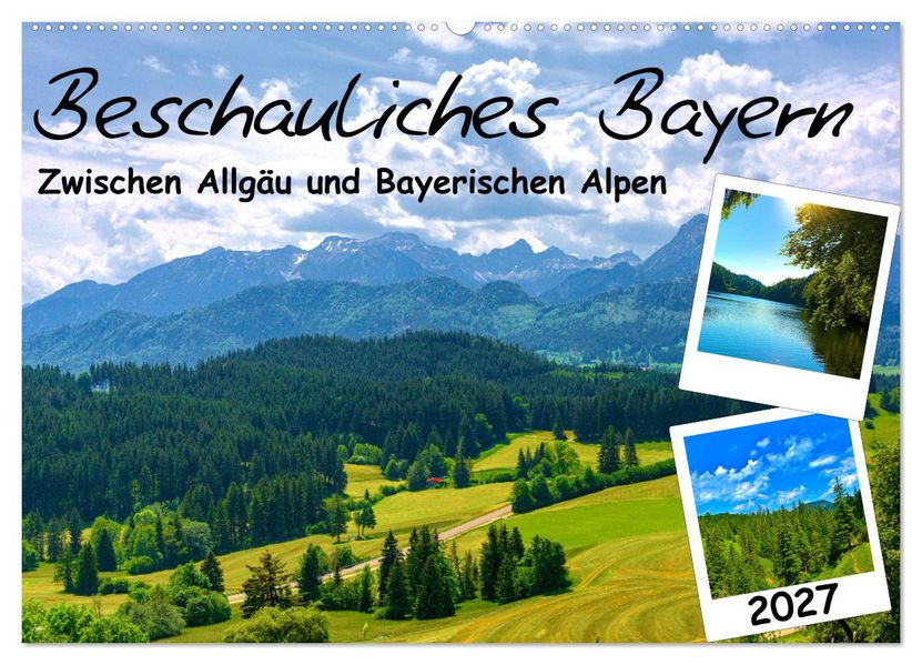 Beschauliches Bayern (Wandkalender 2027 DIN A2 quer) CALVENDO Monatskalender