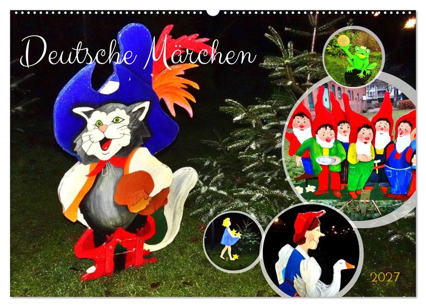 Deutsche Märchen (Wandkalender 2027 DIN A2 quer) CALVENDO Monatskalender