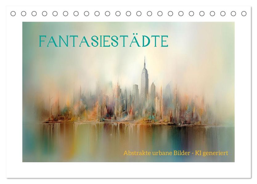 Fantasiestädte (Tischkalender 2027 DIN A5 quer) CALVENDO Monatskalender