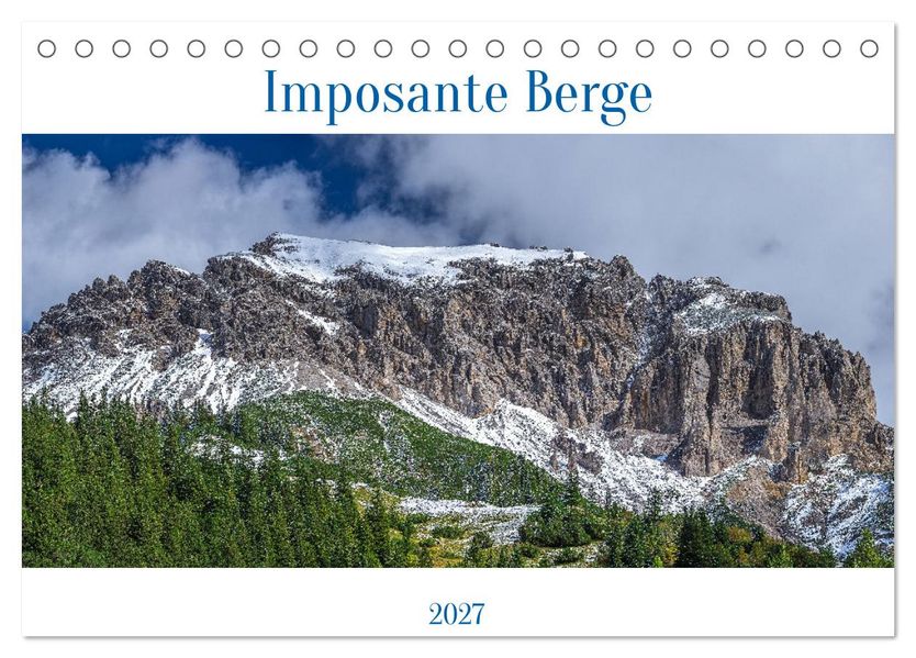 Imposante Berge (Tischkalender 2027 DIN A5 quer) CALVENDO Monatskalender