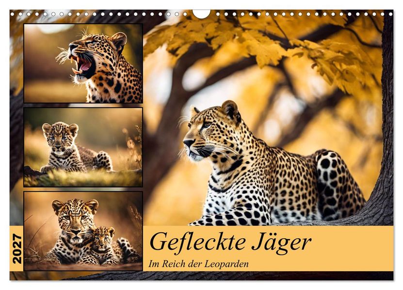 Gefleckte Jäger (Wandkalender 2027 DIN A3 quer) CALVENDO Monatskalender