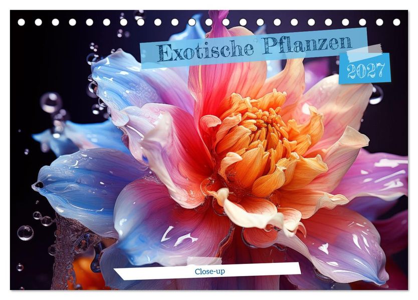 Exotische Pflanzen Close-up (Tischkalender 2027 DIN A5 quer) CALVENDO Monatskalender