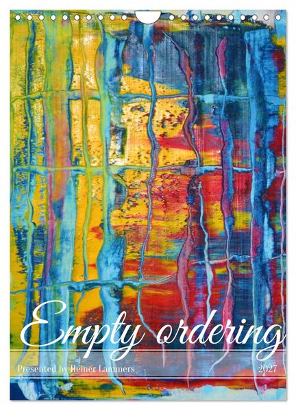 Empty ordering (Wall Calendar 2027 DIN A4 portrait) CALVENDO 12 Month Wall Calendar