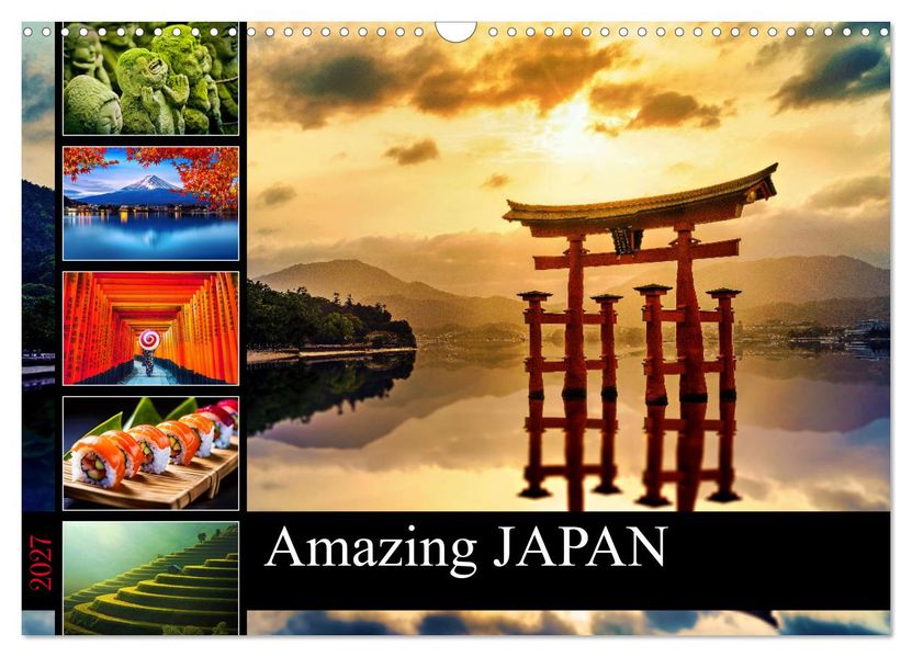 Amazing JAPAN (Wall Calendar 2027 DIN A3 landscape) CALVENDO 12 Month Wall Calendar