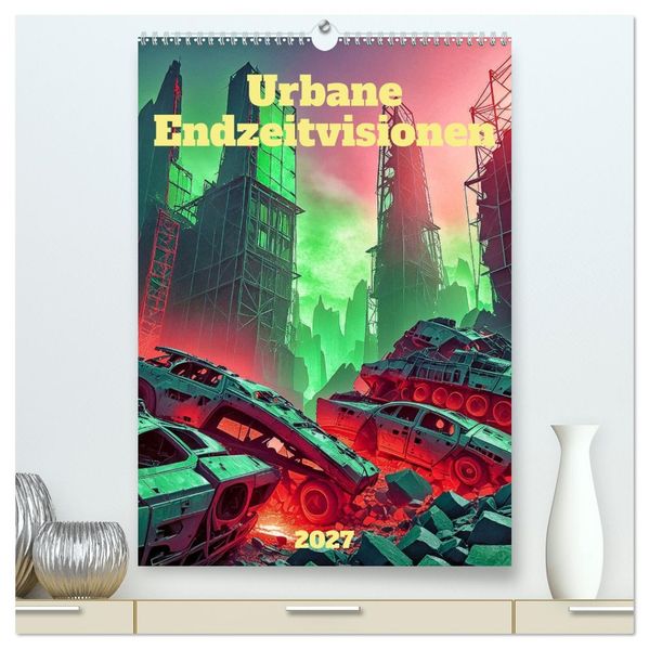 Urbane Endzeitvisionen (hochwertiger Premium Wandkalender 2027 DIN A2 hoch) Kunstdruck in Hochglanz