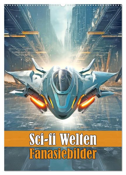 Sci-fi Welten - Fantasiebilder (Wandkalender 2027 DIN A2 hoch) CALVENDO Monatskalender