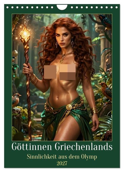Göttinnen Griechenlands (Wandkalender 2027 DIN A4 hoch) CALVENDO Monatskalender