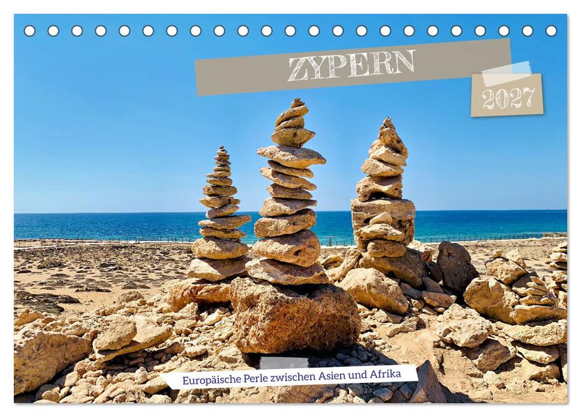 Zypern - Europäische Perle zwischen Asien und Afrika (Tischkalender 2027 DIN A5 quer) CALVENDO Monatskalender