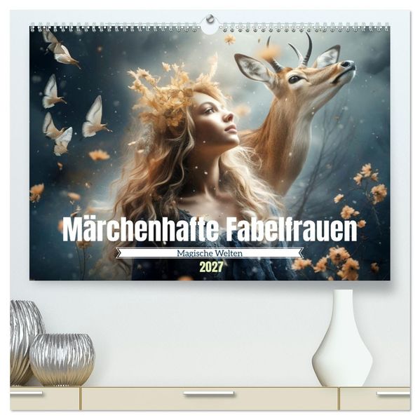 Märchenhafte Fabelfrauen (hochwertiger Premium Wandkalender 2027 DIN A2 quer) Kunstdruck in Hochglanz