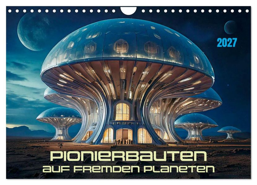 Pionierbauten auf fremden Planeten (Wandkalender 2027 DIN A4 quer) CALVENDO Monatskalender