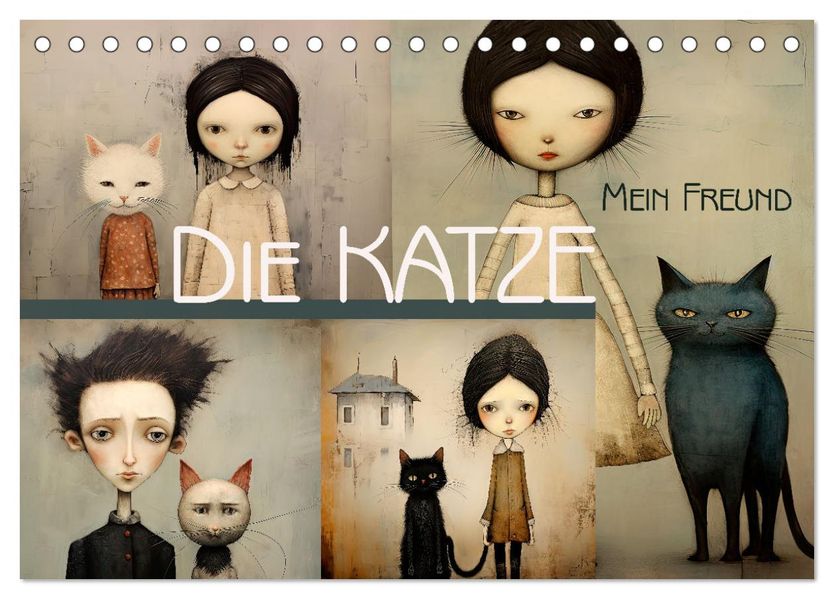 Die Katze - mein Freund (Tischkalender 2027 DIN A5 quer) CALVENDO Monatskalender