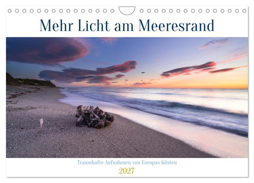 Mehr Licht am Meeresrand (Wandkalender 2027 DIN A4 quer) CALVENDO Monatskalender