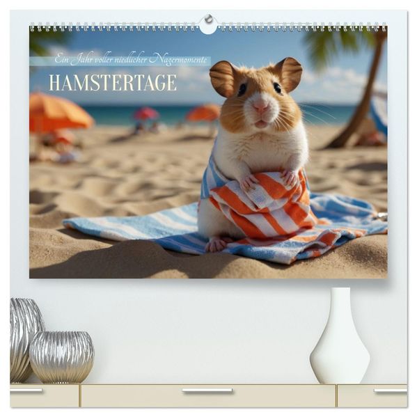 Hamstertage (hochwertiger Premium Wandkalender 2027 DIN A2 quer) Kunstdruck in Hochglanz