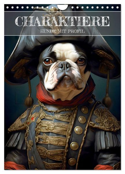 CHARAKTIERE Hunde mit Profil (Wandkalender 2027 DIN A4 hoch) CALVENDO Monatskalender