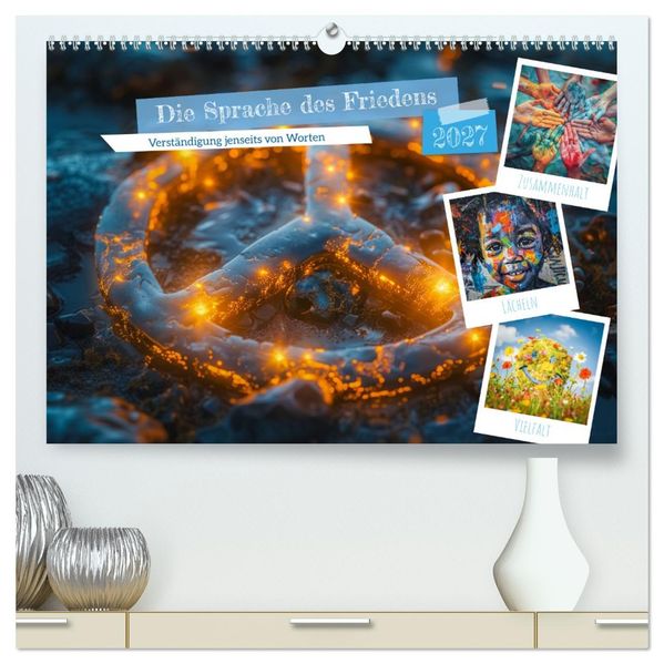 Die Sprache des Friedens (hochwertiger Premium Wandkalender 2027 DIN A2 quer) Kunstdruck in Hochglanz
