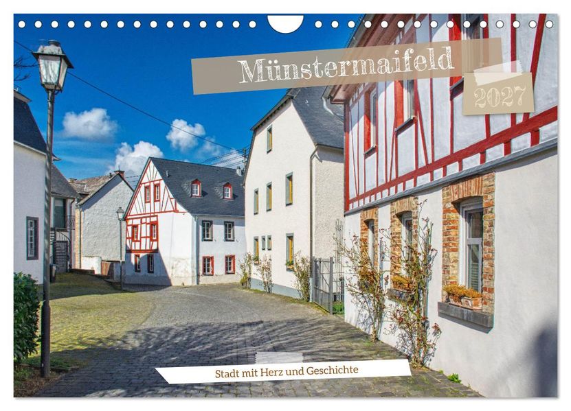 Münstermaifeld - Stadt mit Herz und Geschichte (Wandkalender 2027 DIN A4 quer) CALVENDO Monatskalender