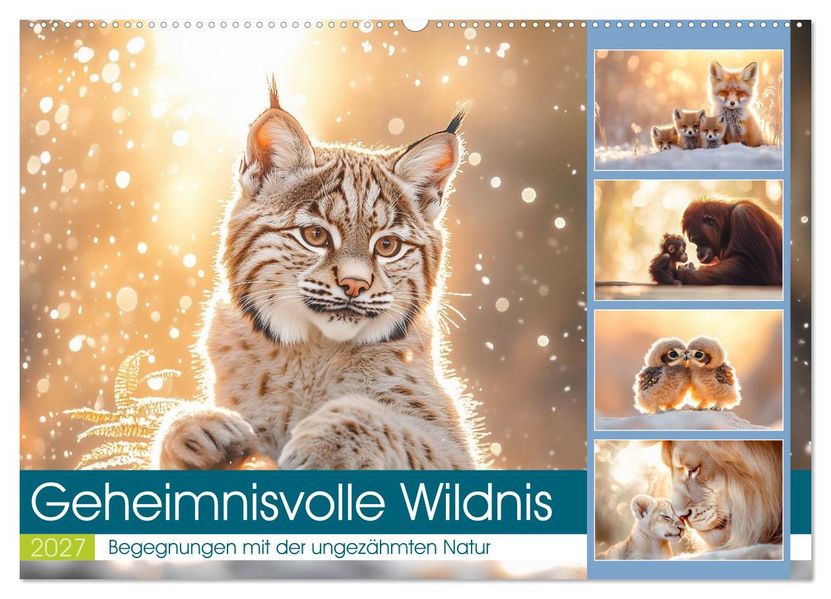 Geheimnisvolle Wildnis (Wandkalender 2027 DIN A2 quer) CALVENDO Monatskalender