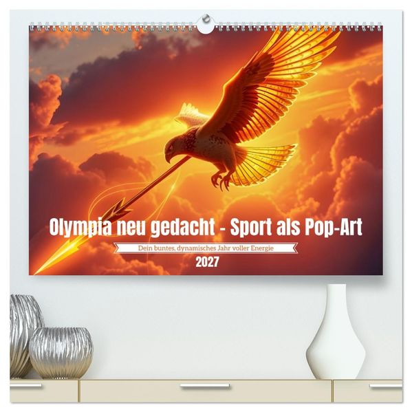 Olympia neu gedacht - Sport als Pop-Art (hochwertiger Premium Wandkalender 2027 DIN A2 quer) Kunstdruck in Hochglanz
