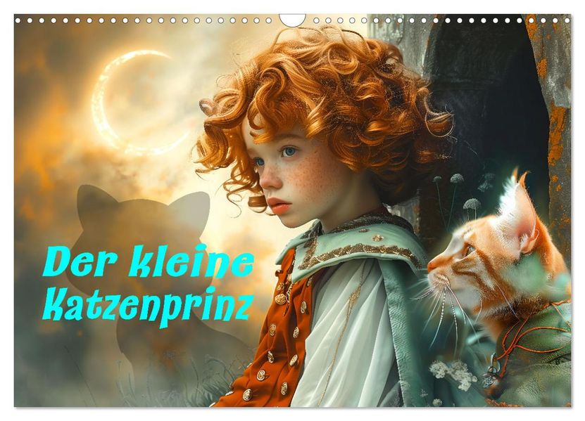 Der kleine Katzenprinz (Wandkalender 2027 DIN A3 quer) CALVENDO Monatskalender