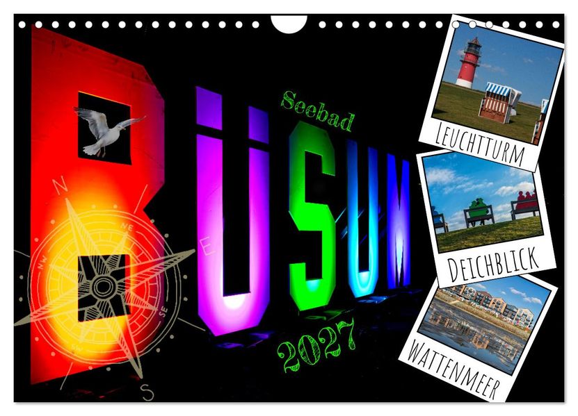 Seebad Büsum (Wandkalender 2027 DIN A4 quer) CALVENDO Monatskalender