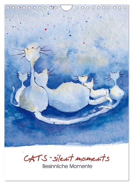 CATS - silent moments besinnliche Momente (Wandkalender 2027 DIN A4 hoch) CALVENDO Monatskalender