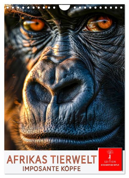 Afrikas Tierwelt - imposante Köpfe (Wandkalender 2027 DIN A4 hoch) CALVENDO Monatskalender