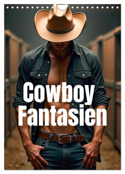 Cowboy Fantasien (Wandkalender 2027 DIN A4 hoch) CALVENDO Monatskalender
