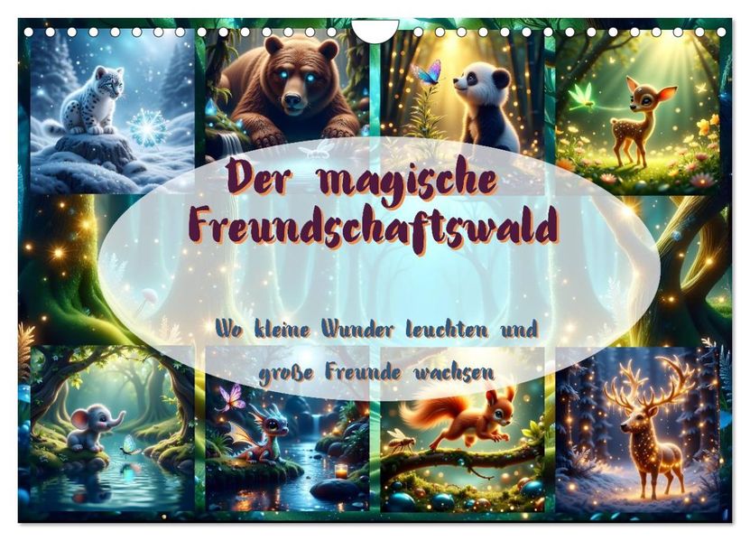 Der magische Freundschaftswald (Wandkalender 2027 DIN A4 quer) CALVENDO Monatskalender