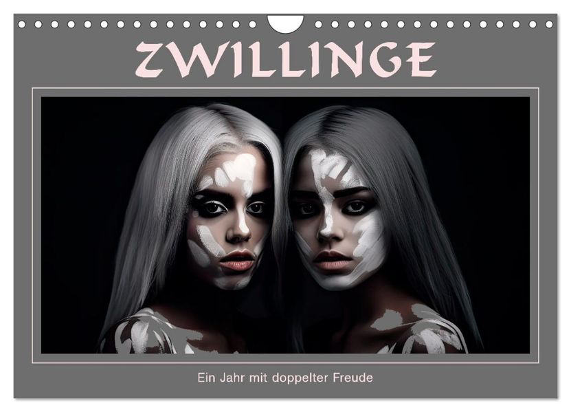 Zwillinge - Ein Jahr mit doppelter Freude (Wandkalender 2027 DIN A4 quer) CALVENDO Monatskalender