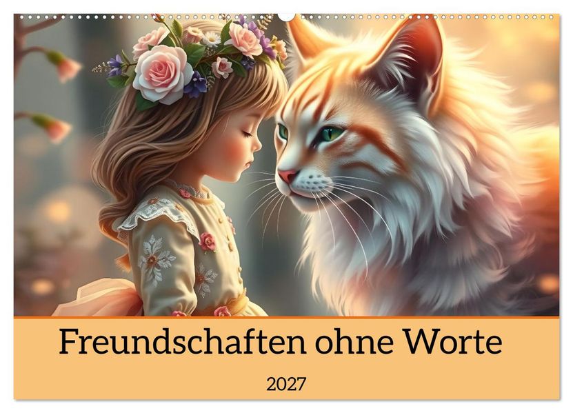 Freundschaften ohne Worte (Wandkalender 2027 DIN A2 quer) CALVENDO Monatskalender
