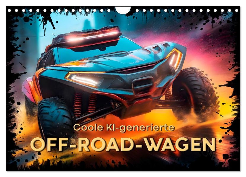 Coole KI-generierte OFF-ROAD-WAGEN (Wandkalender 2027 DIN A4 quer) CALVENDO Monatskalender