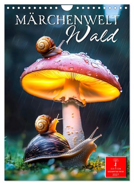 Märchenwelt Wald (Wandkalender 2027 DIN A4 hoch) CALVENDO Monatskalender