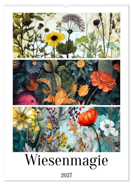 Wiesenmagie (Wandkalender 2027 DIN A2 hoch) CALVENDO Monatskalender