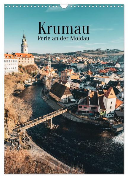 Krumau - Perle an der Moldau (Wandkalender 2027 DIN A3 hoch) CALVENDO Monatskalender