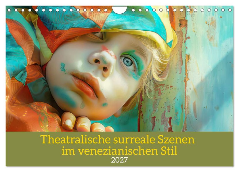 Theatralische surreale Szenen im venezianischen Stil (Wandkalender 2027 DIN A4 quer) CALVENDO Monatskalender