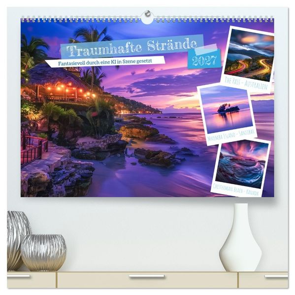 Traumhafte Strände (hochwertiger Premium Wandkalender 2027 DIN A2 quer) Kunstdruck in Hochglanz
