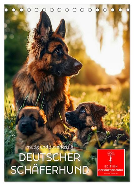 Deutscher Schäferhund - mutig und zuverlässig (Tischkalender 2027 DIN A5 hoch) CALVENDO Monatskalender