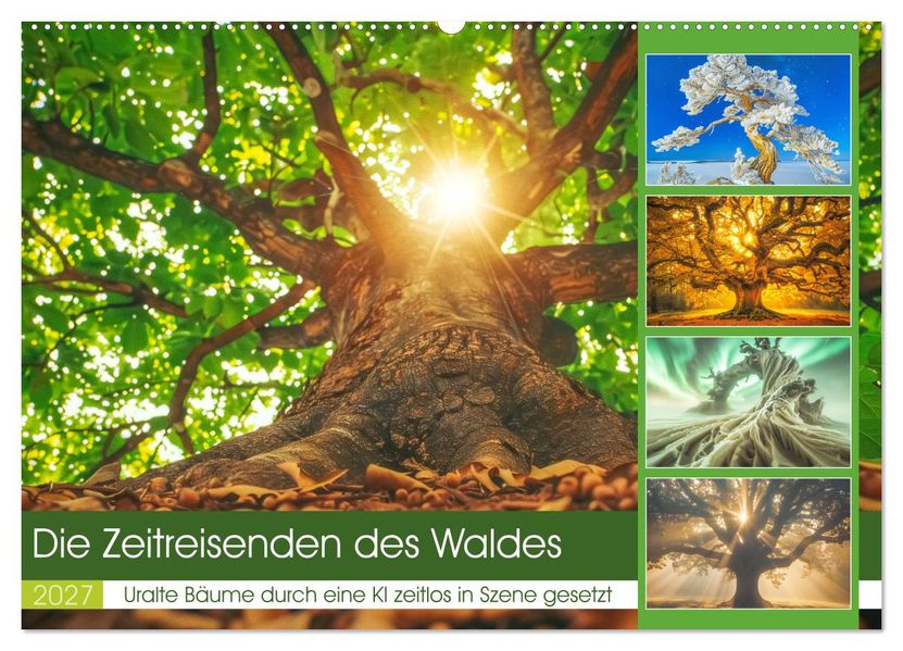 Die Zeitreisenden des Waldes (Wandkalender 2027 DIN A2 quer) CALVENDO Monatskalender