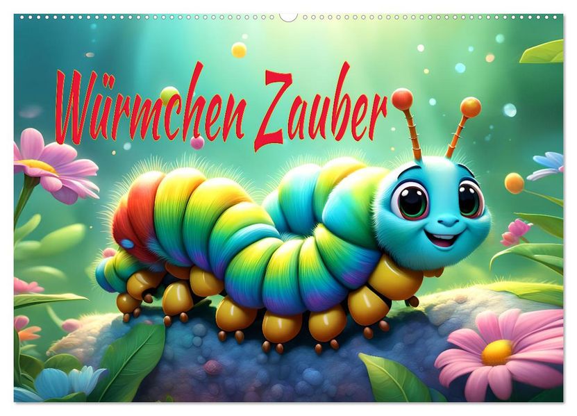 Würmchen Zauber (Wandkalender 2027 DIN A2 quer) CALVENDO Monatskalender