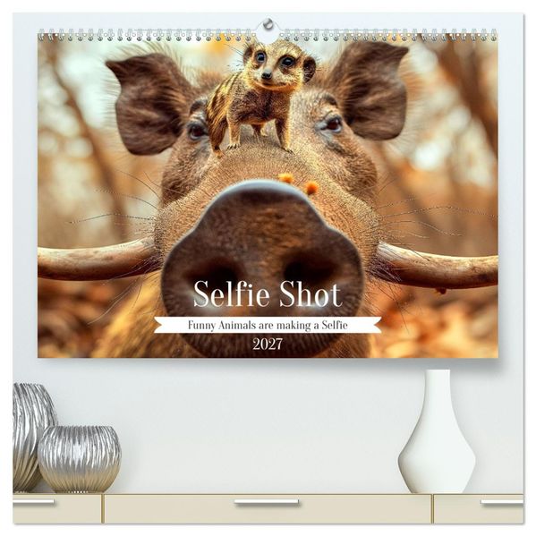 Selfie Shot (High Quality Premium Wall Calendar 2027 DIN A2 landscape)CALVENDO 12 Month Wall Calendar