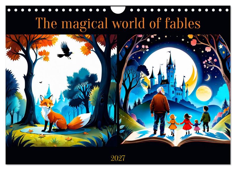 The magical world of fables (Wall Calendar 2027 DIN A4 landscape) CALVENDO 12 Month Wall Calendar
