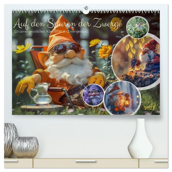 Auf den Spuren der Zwerge (hochwertiger Premium Wandkalender 2027 DIN A2 quer) Kunstdruck in Hochglanz