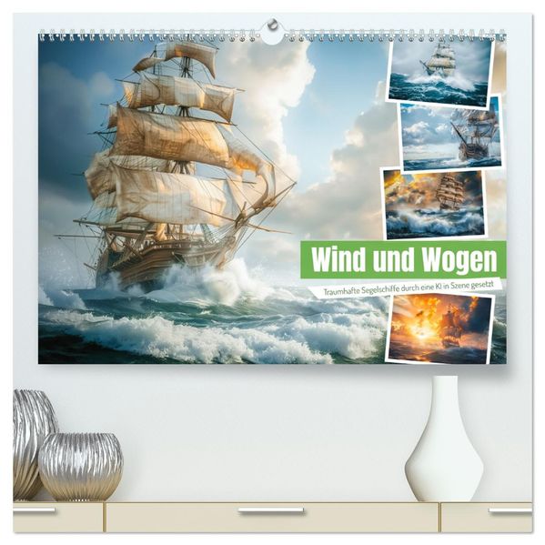 Wind und Wogen (hochwertiger Premium Wandkalender 2027 DIN A2 quer) Kunstdruck in Hochglanz