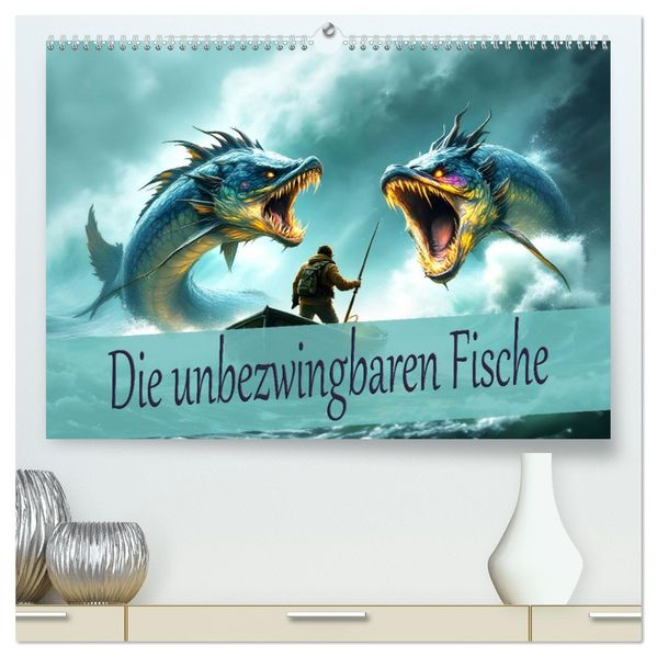Die unbezwingbaren Fische (hochwertiger Premium Wandkalender 2027 DIN A2 quer) Kunstdruck in Hochglanz