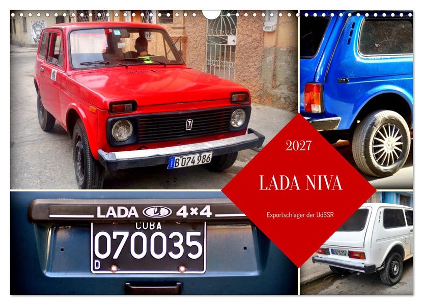 LADA NIVA - Exportschlager der UdSSR (Wandkalender 2027 DIN A3 quer) CALVENDO Monatskalender