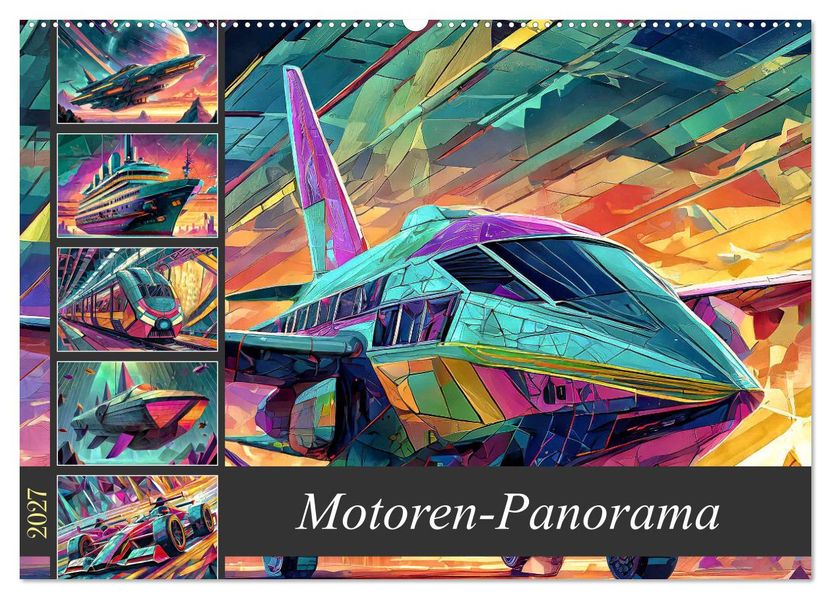 Motoren-Panorama (Wandkalender 2027 DIN A2 quer) CALVENDO Monatskalender