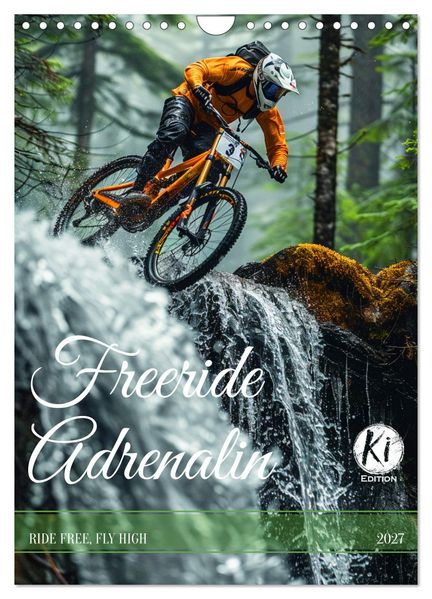 Freeride Adrenalin (Wandkalender 2027 DIN A4 hoch) CALVENDO Monatskalender