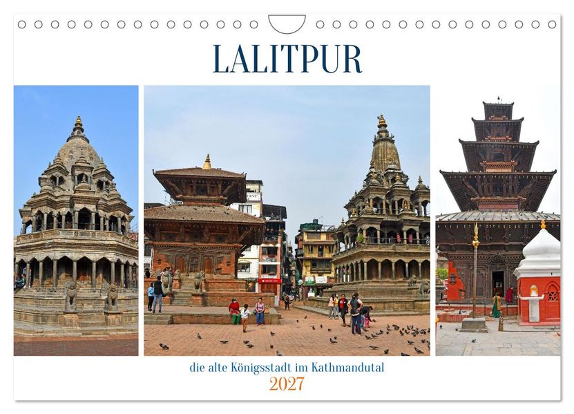 LALITPUR die alte Königsstadt (Wandkalender 2027 DIN A4 quer) CALVENDO Monatskalender